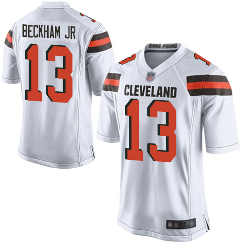 Women Cleveland Browns 13 Beckham Jr White Nike Vapor Untouchable Limited NFL Jerseys